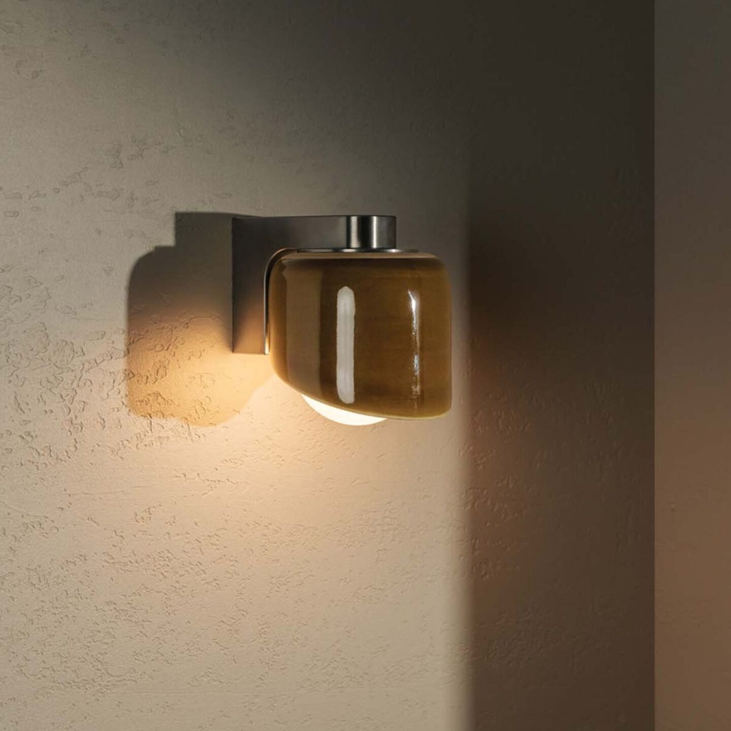 Terra 0.5 Wall Light Chartreuse, Brushed Nickel